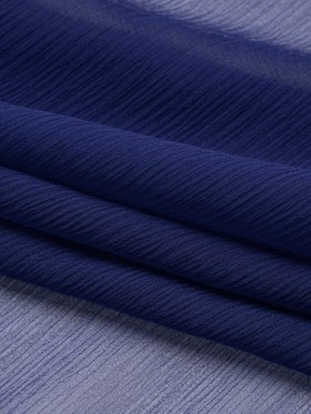 Crinkled Silk Chiffon – Estate Blue – Premium Collection Crinkled Silk Chiffon – Estate Blue – Premium Collection