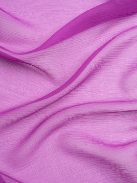 Crinkled Silk Chiffon – Sparkling Purple – Premium Collection Crinkled Silk Chiffon – Sparkling Purple – Premium Collection