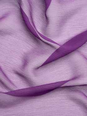 Crinkled Silk Chiffon – Majesty Purple – Premium Collection Crinkled Silk Chiffon – Majesty Purple – Premium Collection