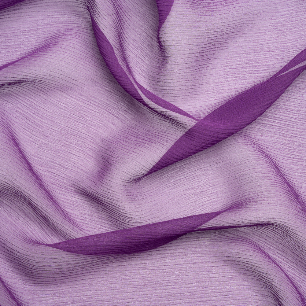 Crinkled Silk Chiffon – Majesty Purple – Premium Collection Crinkled Silk Chiffon – Majesty Purple – Premium Collection