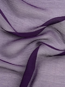 Crinkled Silk Chiffon – Grape – Premium Collection Crinkled Silk Chiffon – Grape – Premium Collection