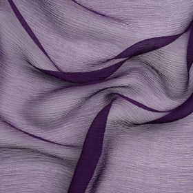 Crinkled Silk Chiffon – Grape – Premium Collection Crinkled Silk Chiffon – Grape – Premium Collection