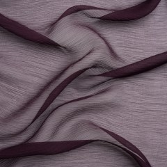 Crinkled Silk Chiffon – Eggplant – Premium Collection Crinkled Silk Chiffon – Eggplant – Premium Collection