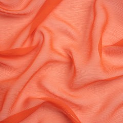 Crinkled Silk Chiffon – Mandarin – Premium Collection Crinkled Silk Chiffon – Mandarin – Premium Collection