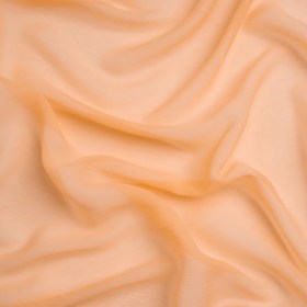 Crinkled Silk Chiffon – Peach – Premium Collection Crinkled Silk Chiffon – Peach – Premium Collection