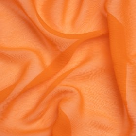 Crinkled Silk Chiffon – Burnt Orange – Premium Collection Crinkled Silk Chiffon – Burnt Orange – Premium Collection
