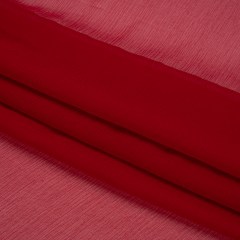 Crinkled Silk Chiffon – Chili Pepper – Premium Collection Crinkled Silk Chiffon – Chili Pepper – Premium Collection