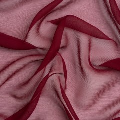 Crinkled Silk Chiffon – Maroon – Premium Collection Crinkled Silk Chiffon – Maroon – Premium Collection