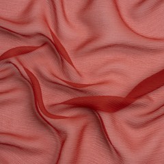 Crinkled Silk Chiffon – Rust – Premium Collection Crinkled Silk Chiffon – Rust – Premium Collection