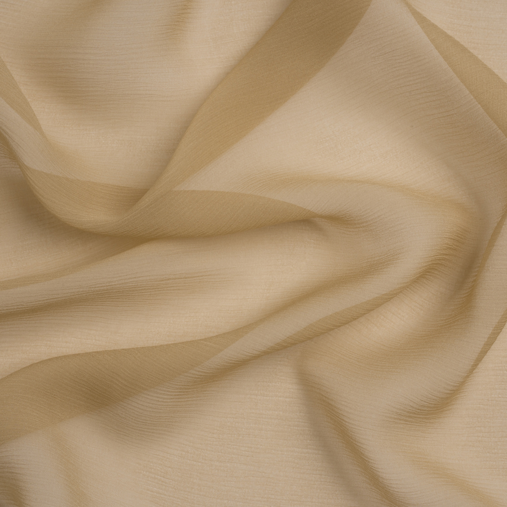Crinkled Silk Chiffon – Cornstalk – Premium Collection Crinkled Silk Chiffon – Cornstalk – Premium Collection