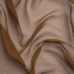 Crinkled Silk Chiffon – Dark Olive – Premium Collection Crinkled Silk Chiffon – Dark Olive – Premium Collection