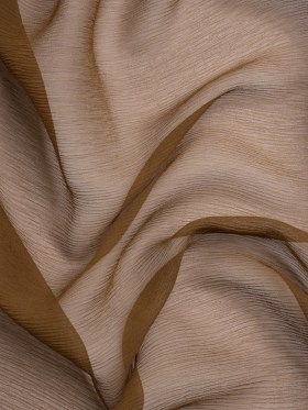 Crinkled Silk Chiffon – Dark Olive – Premium Collection Crinkled Silk Chiffon – Dark Olive – Premium Collection