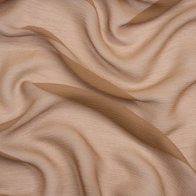 Crinkled Silk Chiffon – Cappuccino – Premium Collection Crinkled Silk Chiffon – Cappuccino – Premium Collection