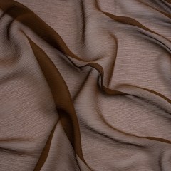 Crinkled Silk Chiffon – Chocolate – Premium Collection Crinkled Silk Chiffon – Chocolate – Premium Collection