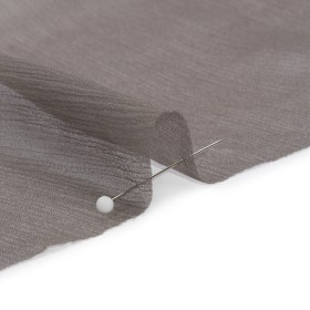 Crinkled Silk Chiffon – Dark Silver – Premium Collection Crinkled Silk Chiffon – Dark Silver – Premium Collection