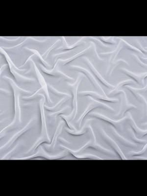Crinkled Silk Chiffon – Bright White – Premium Collection Crinkled Silk Chiffon – Bright White – Premium Collection