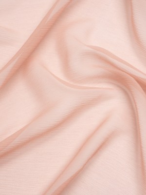 Crinkled Silk Chiffon – Blush – Premium Collection Crinkled Silk Chiffon – Blush – Premium Collection