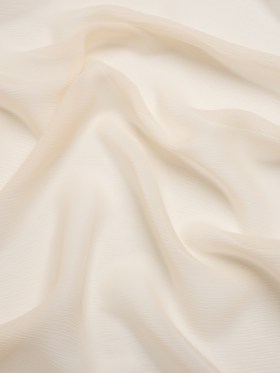 Crinkled Silk Chiffon – Cream Pink – Premium Collection Crinkled Silk Chiffon – Cream Pink – Premium Collection