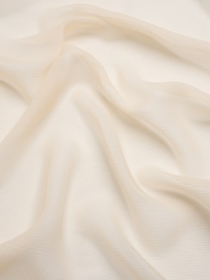 Crinkled Silk Chiffon – Cream Pink – Premium Collection Crinkled Silk Chiffon – Cream Pink – Premium Collection