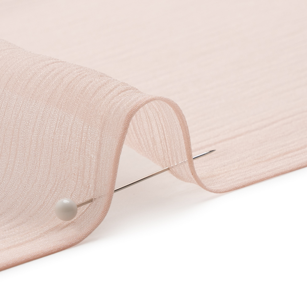 Crinkled Silk Chiffon – Veiled Rose – Premium Collection Crinkled Silk Chiffon – Veiled Rose – Premium Collection