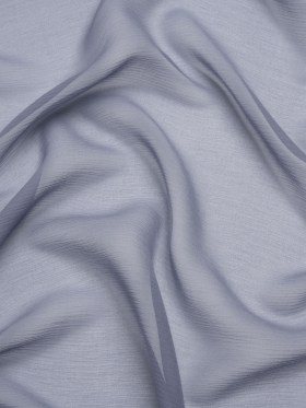 Crinkled Silk Chiffon – Infinity Blue – Premium Collection Crinkled Silk Chiffon – Infinity Blue – Premium Collection