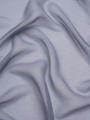 Crinkled Silk Chiffon – Infinity Blue – Premium Collection Crinkled Silk Chiffon – Infinity Blue – Premium Collection