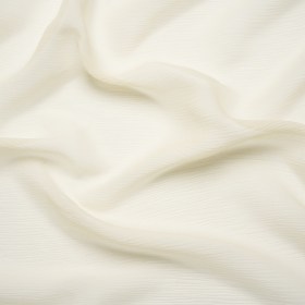 Crinkled Silk Chiffon – Ivory – Premium Collection Crinkled Silk Chiffon – Ivory – Premium Collection