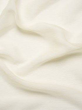Crinkled Silk Chiffon – Ivory – Premium Collection Crinkled Silk Chiffon – Ivory – Premium Collection