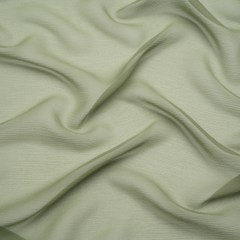 Crinkled Silk Chiffon – Oil Green – Premium Collection Crinkled Silk Chiffon – Oil Green – Premium Collection