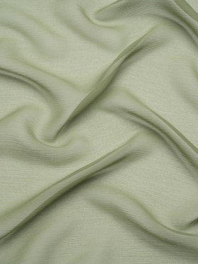 Crinkled Silk Chiffon – Oil Green – Premium Collection Crinkled Silk Chiffon – Oil Green – Premium Collection