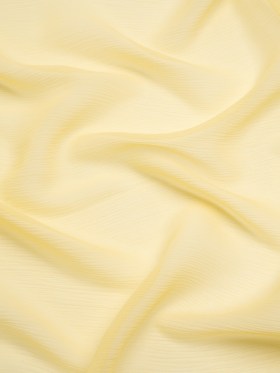 Crinkled Silk Chiffon – French Vanilla – Premium Collection Crinkled Silk Chiffon – French Vanilla – Premium Collection