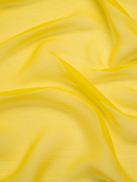 Crinkled Silk Chiffon – Buttercup Yellow – Premium Collection Crinkled Silk Chiffon – Buttercup Yellow – Premium Collection