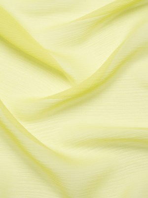 Crinkled Silk Chiffon – Sunny Lime – Premium Collection Crinkled Silk Chiffon – Sunny Lime – Premium Collection