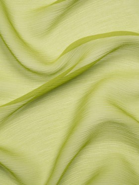 Crinkled Silk Chiffon – Peridot Green – Premium Collection Crinkled Silk Chiffon – Peridot Green – Premium Collection
