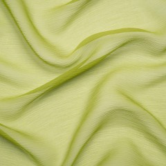 Crinkled Silk Chiffon – Peridot Green – Premium Collection Crinkled Silk Chiffon – Peridot Green – Premium Collection