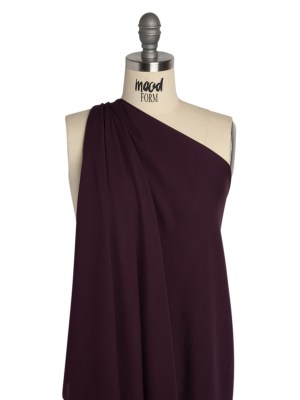 Silk Double Georgette – Eggplant – Premium Collection Silk Double Georgette – Eggplant – Premium Collection