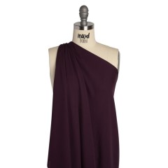 Silk Double Georgette – Eggplant – Premium Collection Silk Double Georgette – Eggplant – Premium Collection