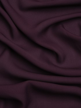 Silk Double Georgette – Eggplant – Premium Collection Silk Double Georgette – Eggplant – Premium Collection
