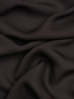 Silk Double Georgette – Deep Charcoal – Premium Collection Silk Double Georgette – Deep Charcoal – Premium Collection