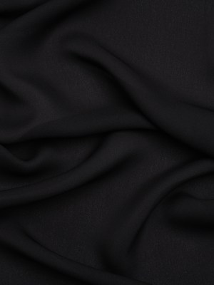 Silk Double Georgette – Black – Premium Collection Silk Double Georgette – Black – Premium Collection