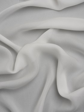 Silk Double Georgette – Whisper White – Premium Collection Silk Double Georgette – Whisper White – Premium Collection