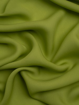 Silk Double Georgette – Peridot Green – Premium Collection Silk Double Georgette – Peridot Green – Premium Collection