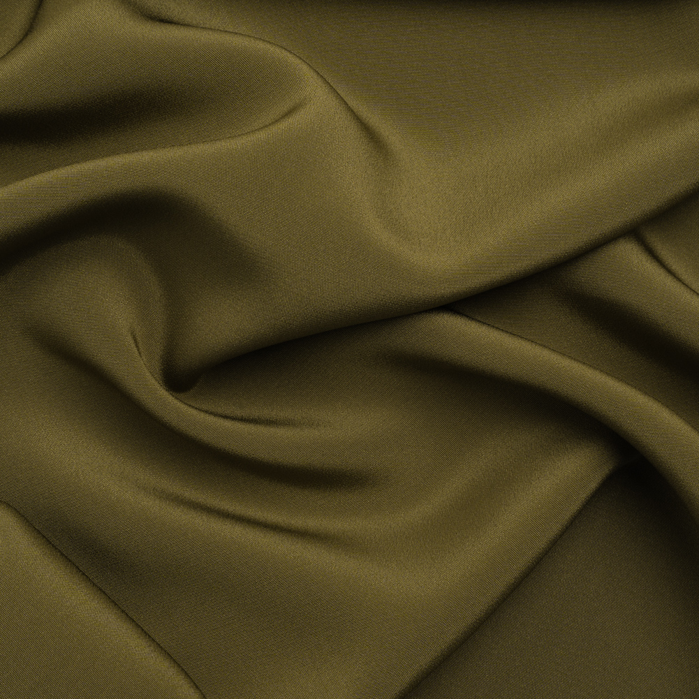 Silk 4-Ply Crepe 44″ – Olive Green – Premium Collection Silk 4-Ply Crepe 44″ – Olive Green – Premium Collection