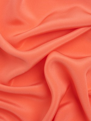 Silk 4-Ply Crepe 44″ – Coral – Premium Collection Silk 4-Ply Crepe 44″ – Coral – Premium Collection