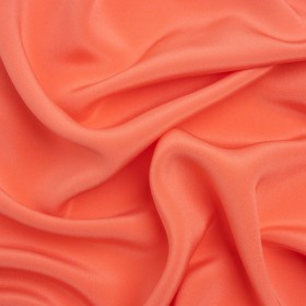 Silk 4-Ply Crepe 44″ – Coral – Premium Collection Silk 4-Ply Crepe 44″ – Coral – Premium Collection