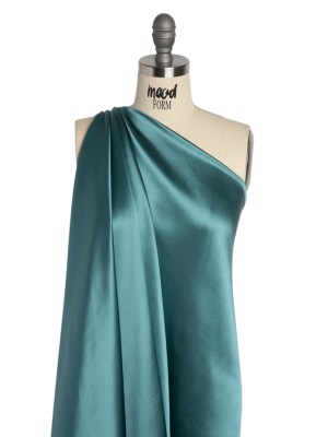 Silk Crepe Back Satin – Colonial Blue – Premium Collection Silk Crepe Back Satin – Colonial Blue – Premium Collection
