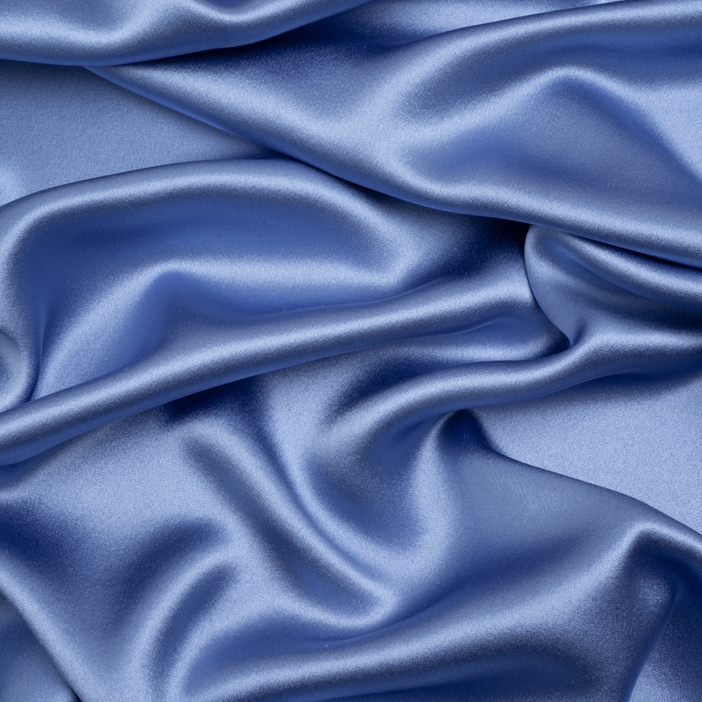 Silk Crepe Back Satin – Regatta Blue – Premium Collection Silk Crepe Back Satin – Regatta Blue – Premium Collection