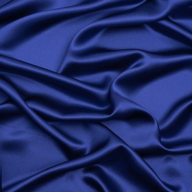 Silk Crepe Back Satin – Mazarine Blue – Premium Collection Silk Crepe Back Satin – Mazarine Blue – Premium Collection