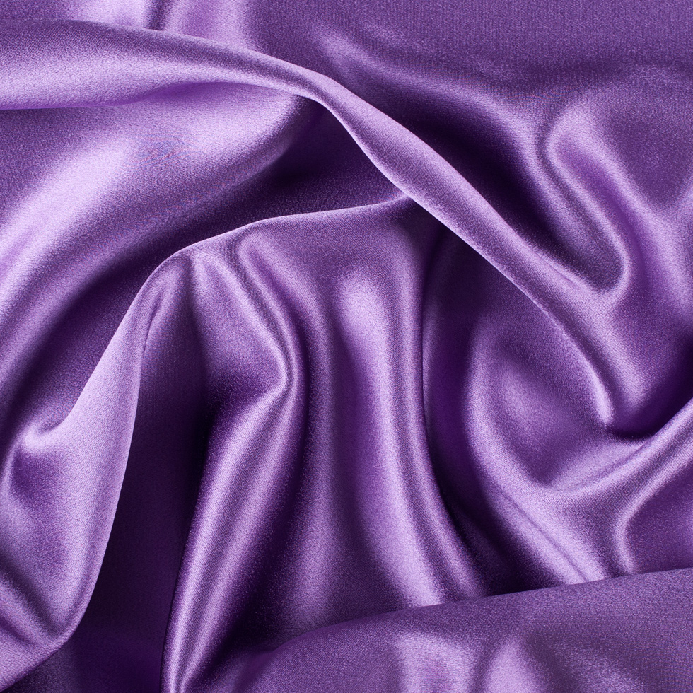 Silk Crepe Back Satin – Bright Purple – Premium Collection Silk Crepe Back Satin – Bright Purple – Premium Collection