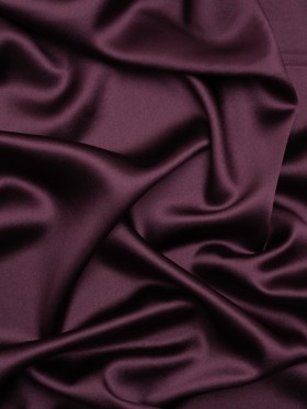 Silk Crepe Back Satin – Eggplant – Premium Collection Silk Crepe Back Satin – Eggplant – Premium Collection